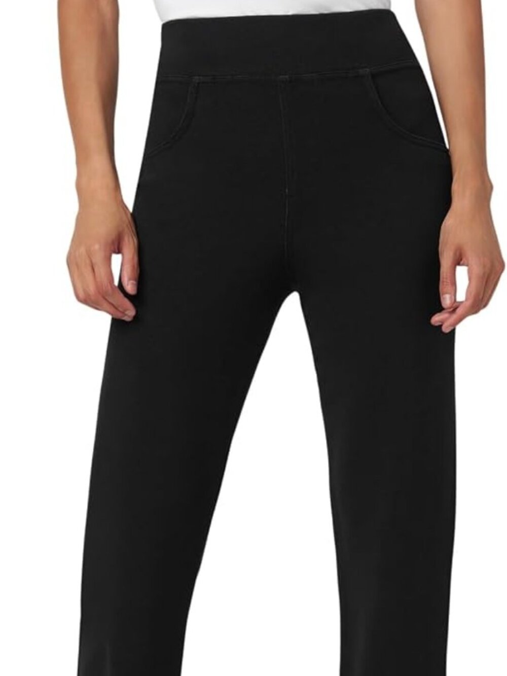 Hue Jean Style leggings  79% Cotton, 14% Polyester, 7% Spandex  size L